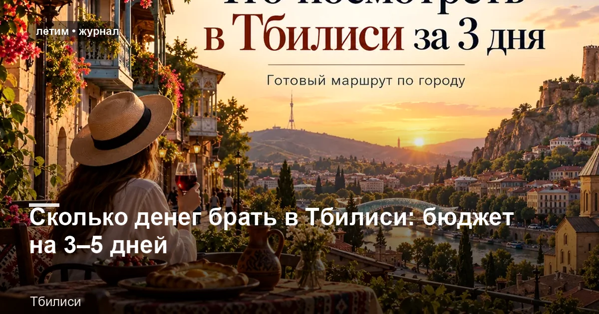 Тбилиси: иллюстрация к материалу «Сколько денег брать в Тбилиси: бюджет на 3–5 дней»