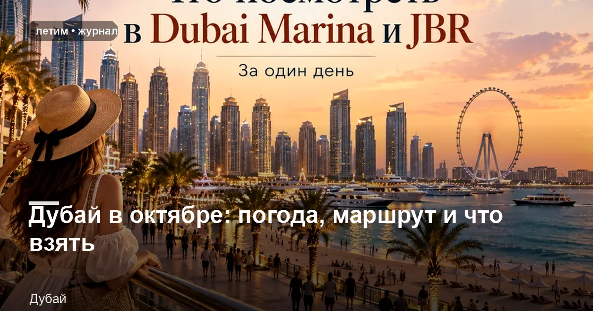 Дубай: иллюстрация к материалу «Дубай в октябре: погода, маршрут и что взять»