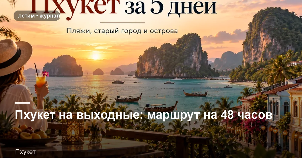 Пхукет: иллюстрация к материалу «Пхукет на выходные: маршрут на 48 часов»