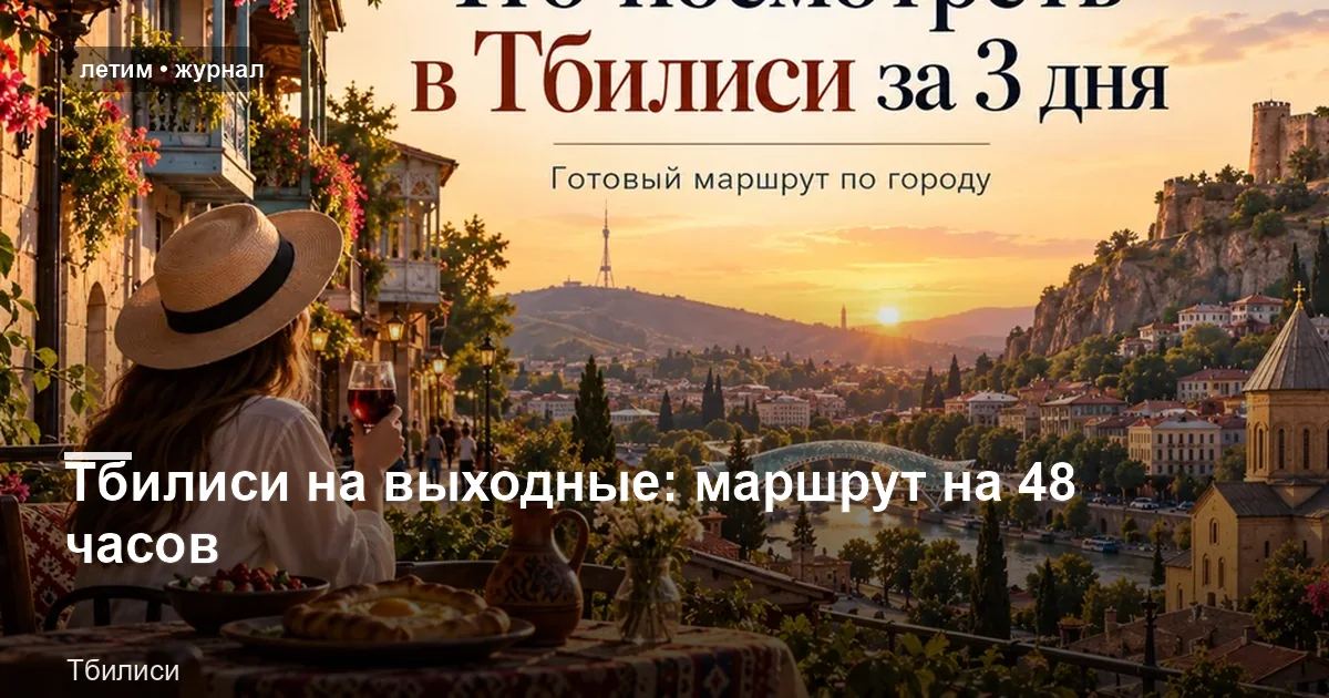 Тбилиси: иллюстрация к материалу «Тбилиси на выходные: маршрут на 48 часов»