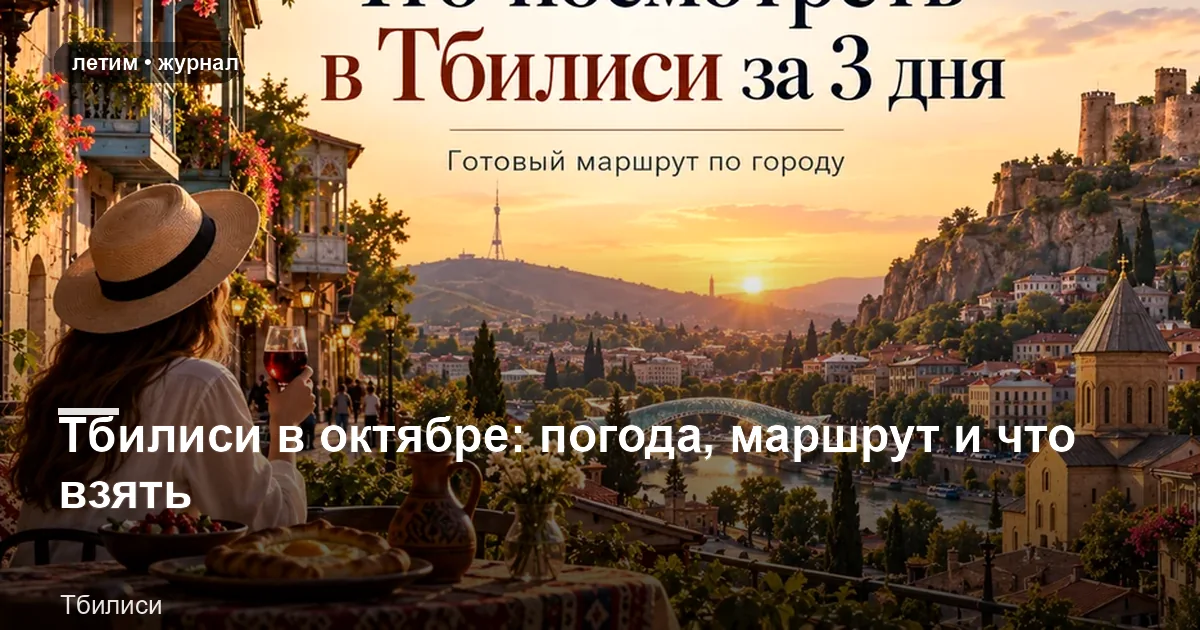 Тбилиси: иллюстрация к материалу «Тбилиси в октябре: погода, маршрут и что взять»
