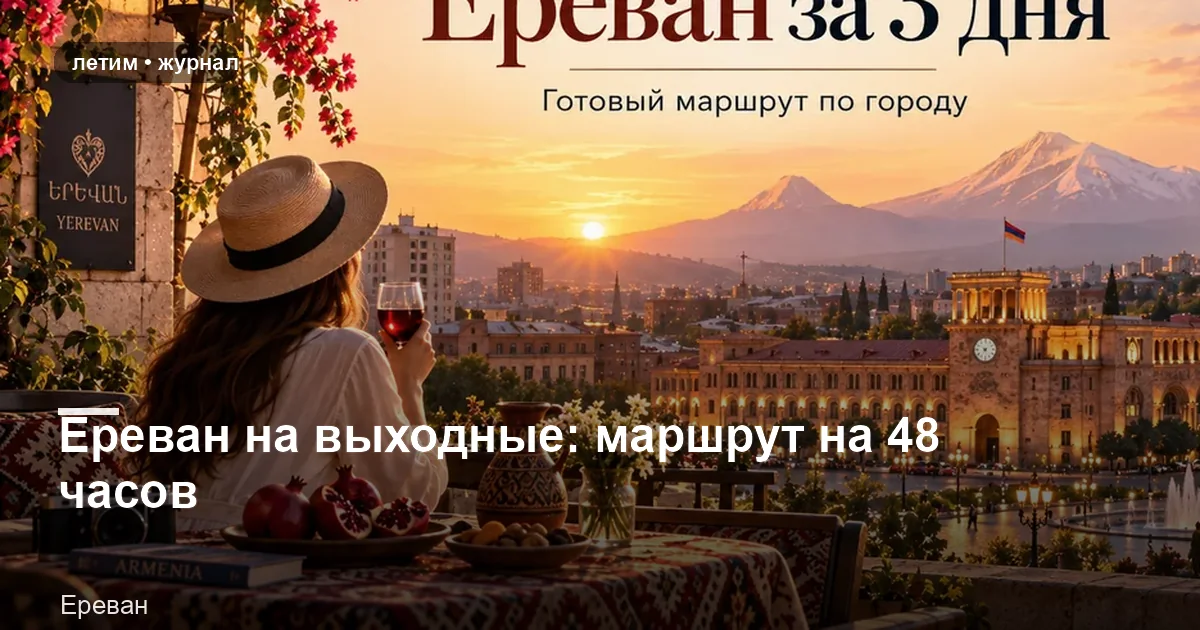 Ереван: иллюстрация к материалу «Ереван на выходные: маршрут на 48 часов»